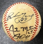 Cleveland Indians Greats Baseball Signed by 12