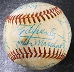 1977 Detroit Tigers Team Signed Baseball