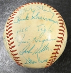 1977 Detroit Tigers Team Signed Baseball