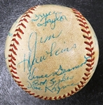 1977 Detroit Tigers Team Signed Baseball