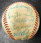 1977 Detroit Tigers Team Signed Baseball