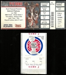 Pistons vs Lakers NBA Finals Tickets 1989 & 2004