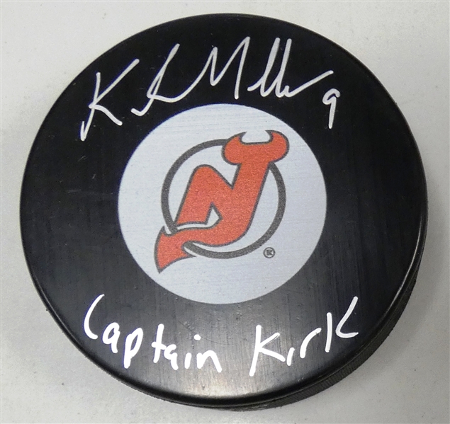Kirk Muller Autographed Devils Puck