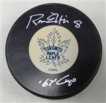 Ron Ellis Autographed Maple Leafs Puck