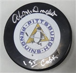 Ab McDonald Autographed Penguins Puck