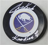 Jerry Korab Autographed Sabres Puck