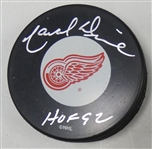 Marcel Dionne Autographed Red Wings Puck
