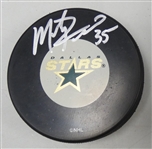 Marty Turco Autographed Stars Puck