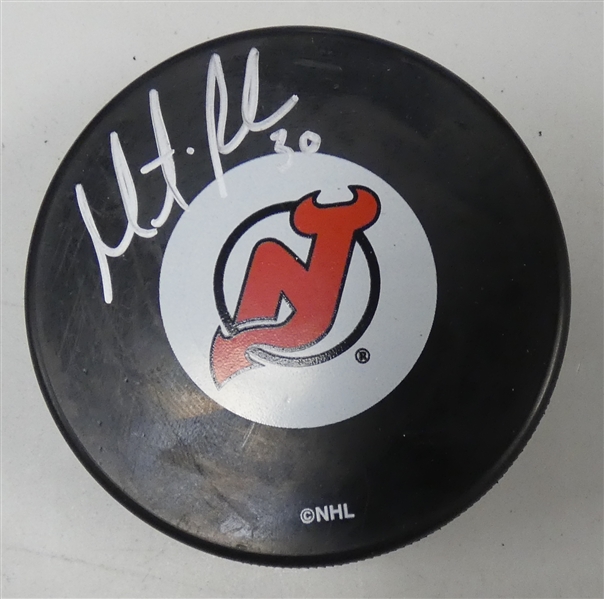 Martin Brodeur Autographed Devils Puck