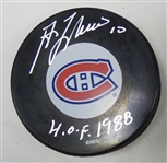 Guy Lafleur Autographed Canadiens Puck