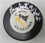 Bryan Trottier Autographed Penguins Puck