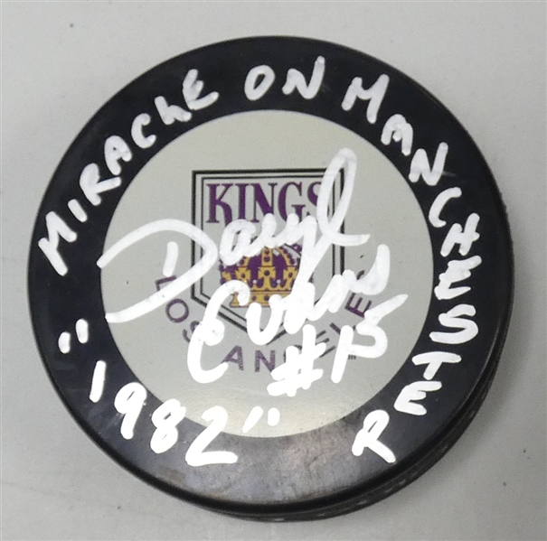 Daryl Evans Autographed Kings Puck