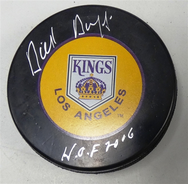 Dick Duff Autographed Kings Puck