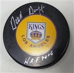 Dick Duff Autographed Kings Puck