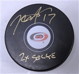 Rod Brind'Amour Autographed Hurricanes Puck