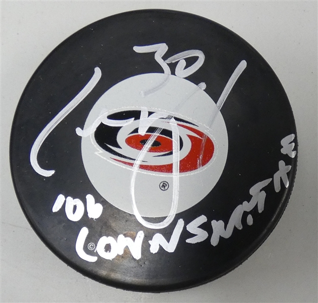 Cam Ward Autographed Hurricanes Puck