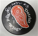 Pit Martin Autographed Red Wings Puck