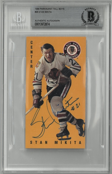 Stan Mikita Autographed 1994 Parkhurst