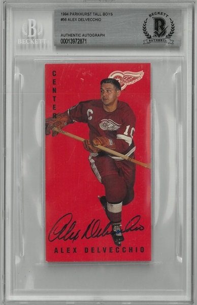 Alex Delvecchio Autographed 1994 Parkhurst