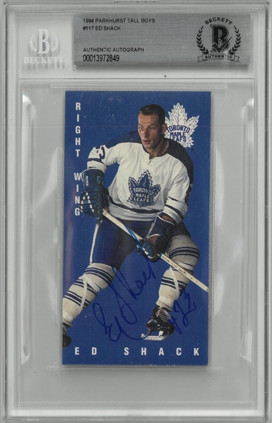 Eddie Shack Autographed 1994 Parkhurst
