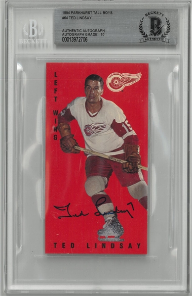 Ted Lindsay Autographed 1994 Parkhurst
