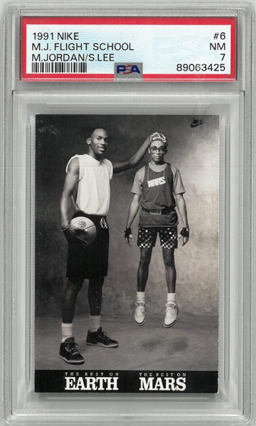 Michael Jordan & Spike Lee 1991 Nike Promo PSA 7