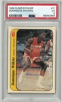 Dominique Wilkins 1986 Fleer Rookie Sticker PSA 5