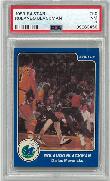 Rolando Blackman PSA 7 1983/84 Star Rookie Card