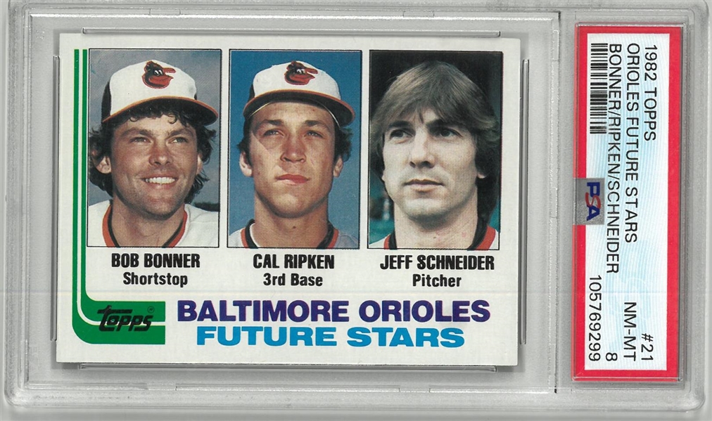 Cal Ripken, Jr. 1982 Topps PSA 8 Rookie Card