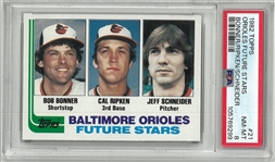 Cal Ripken, Jr. 1982 Topps PSA 8 Rookie Card