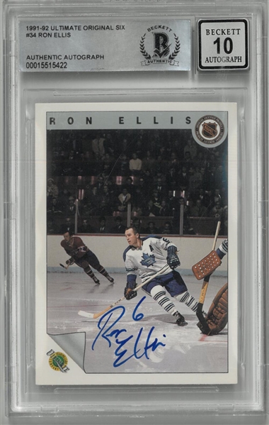Ron Ellis Autographed 1991 Ultimate
