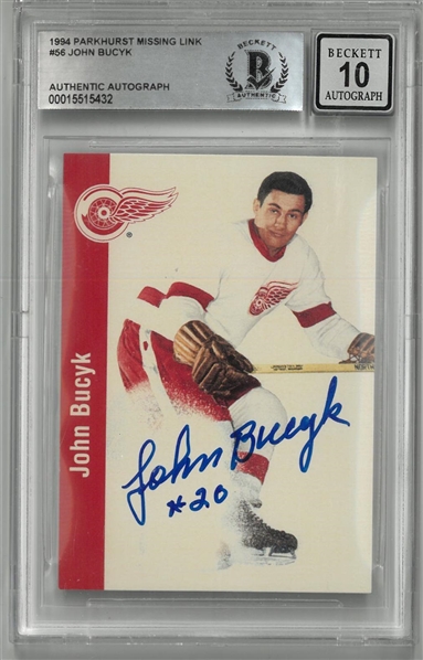 Johnny Bucyk Autographed 1994 Parkhurst