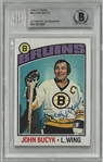 Johnny Bucyk Autographed 1976/77 Topps