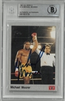 Michael Moorer Autographed 1991 All World Rookie Card