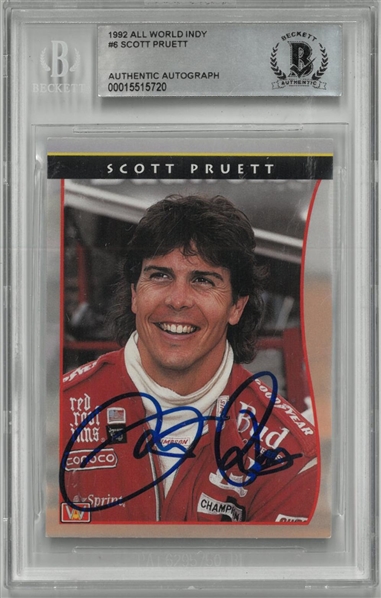 Scott Pruett Autographed 1992 All World