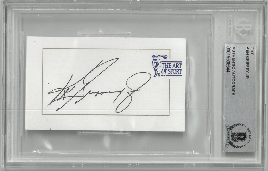 Ken Griffey, Jr. Autographed Cut Signature