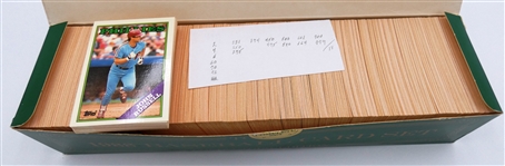 1988 Topps Tiffany Partial Set