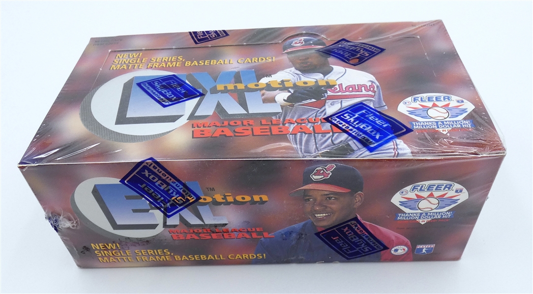 1996 Fleer E-XL E-Motion Baseball Box