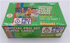 1991/92 Pro Set Soccer Box