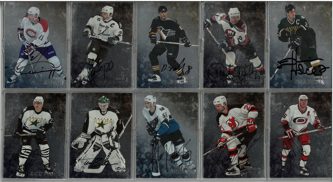 1998/99 ITG Be a Player Autographed Card Lot