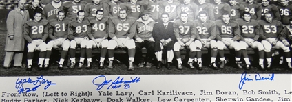 1953 Detroit Lions 16x20 Signed by 7