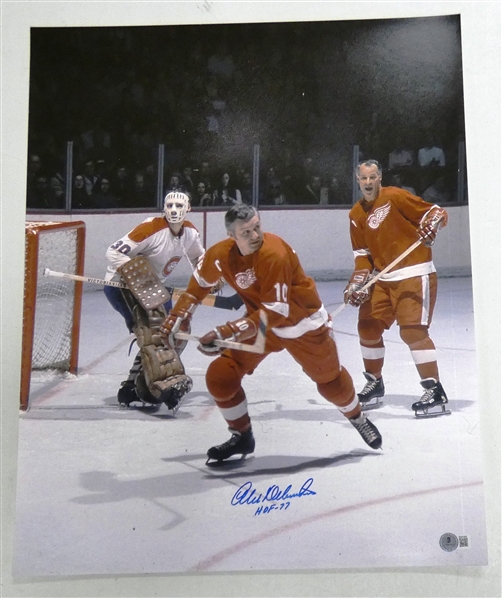 Alex Delvecchio Autographed 16x20