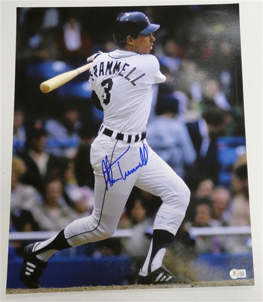 Alan Trammell Autographed 16x20