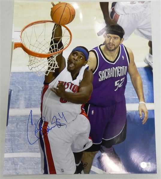 Chris Webber Autographed 16x20
