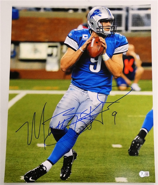 Matthew Stafford Autographed 16x20