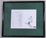 Sergio Garcia Autographed Framed Scorecard