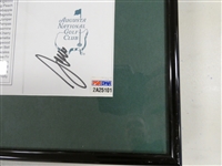 Sergio Garcia Autographed Framed Scorecard