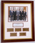 Five Presidents Framed Photo Display