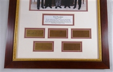 Five Presidents Framed Photo Display