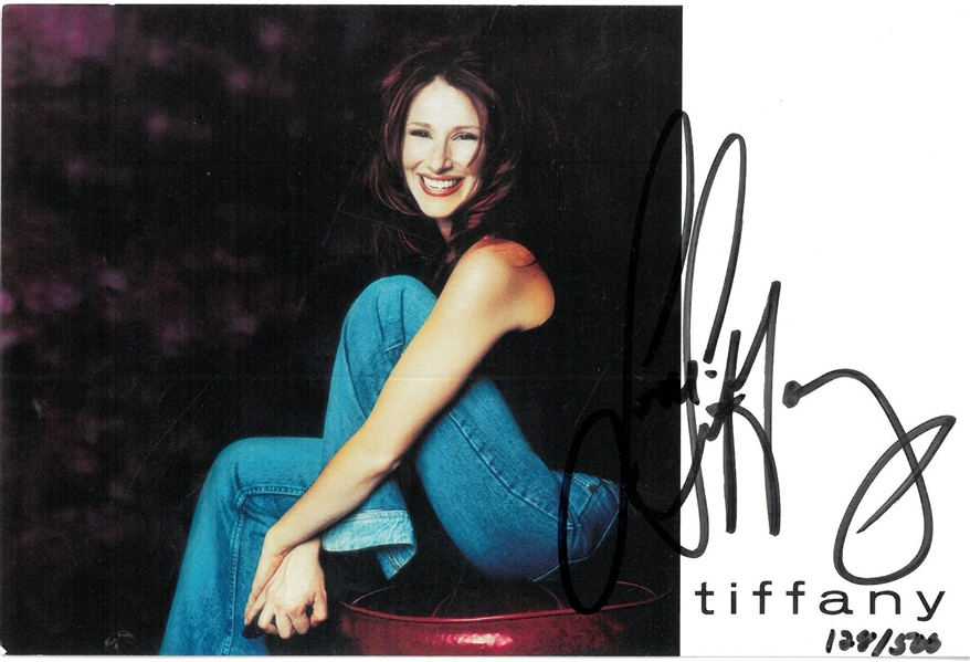 Tiffany Autographed 4x6 Postcard